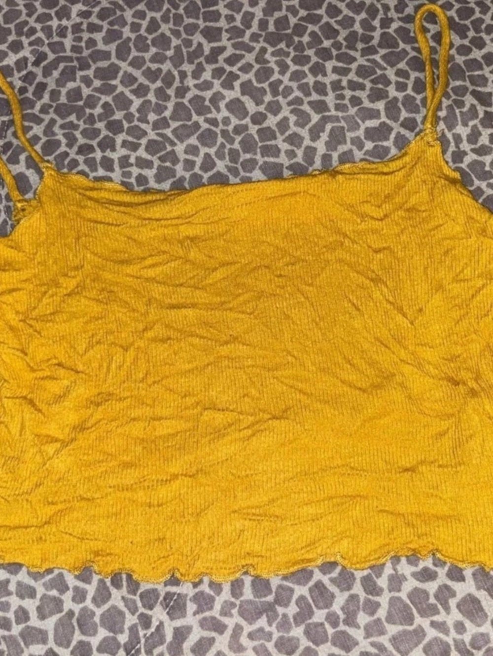 Mustard Yellow Ruched Camisole Size XL